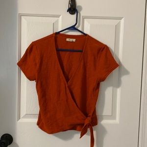Madewell tie blouse